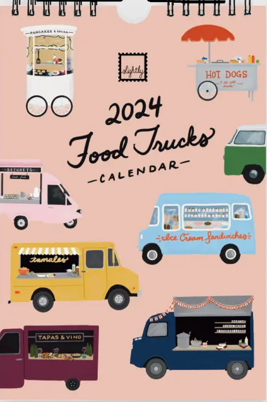 Food Trucks Calendar 2024, by Slightly Stationery Commonplace Books
