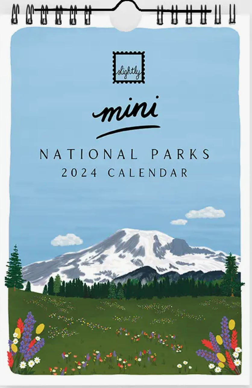 National Parks Mini Calendar 2024 by Slightly Stationery Commonplace